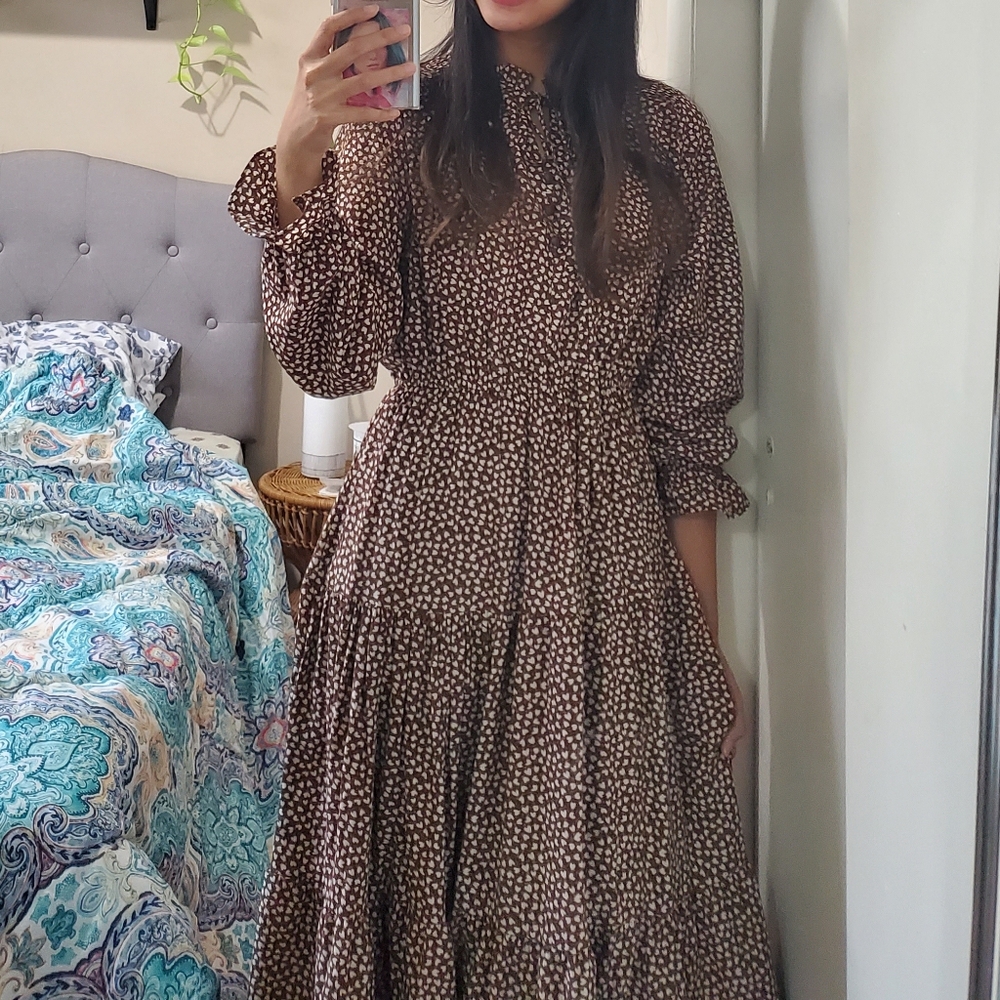 Brown Polka Dot Dress